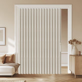 AJAZZ 100% blackout accordion curtain folded close-up shows space-saving design