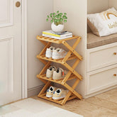 Akloya vertical shoe rack with four tiers, space-saving storage for busy entryways.