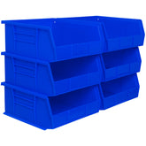 Akro-Mils AkroBins stackable bin, side view, sturdy storage for tools and hardware.