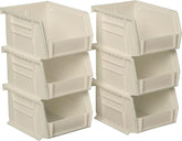 Akro-Mils AkroBins stackable bin front view for easy access to small parts.