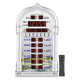AL-HARAMEEN Azan Clock front view with LED display and five prayer alarms