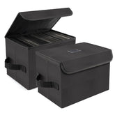 alavisxf xx 7-inch vinyl storage box with lid keeps records dust-free