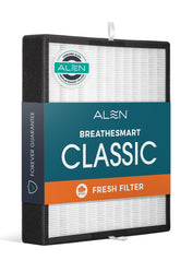 Alen BreatheSmart BF35-Fresh replacement filter traps dust and pollen for a cleaner living room.