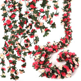 Alotiki rose garland overview with 131ft length for versatile decor.