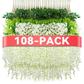 Alotiki Wisteria hanging flowers with 108 vines for wedding arch decor.