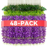 Alotiki wisteria hanging flowers with silk texture, ideal for arch decor and aisle decor