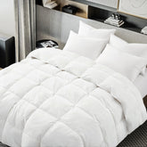 ALPSWAN goose feather down comforter cover close-up showing breathable cotton