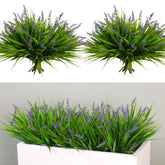 alyptus artificial flowers outdoor 24 bundles close-up with vibrant UV-resistant petals for year-round color
