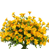 Alyptus yellow artificial flowers eight bundles for vibrant outdoor decor