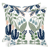 Alysheer spring floral embroidery pillow cover enhances sofa decor with vibrant detail