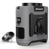 AMACOOL waist clip-on fan on belt for hands-free cooling during outdoor work.