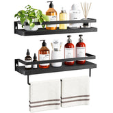 AMADA HOMEFURNISHING AMFS01B bathroom-shelves set 2 boosts organization and style
