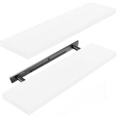 AMADA HOMEFURNISHING floating shelves wall-mounted white set of two for organized decor