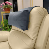 AmazeCov adjustable headrest on a recliner provides customizable neck support.