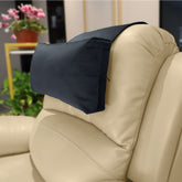 AmazeCov headrest pillow in black with non-slip back provides stable sofa support.