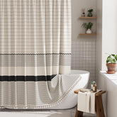 AmazerBath boho curtain tassels add cozy texture to your bathroom dΓ©cor