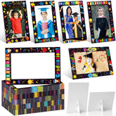 AmazingSpark 50-pack kindergarten frames display 4x6 photos in vibrant graduation styles for home decor.