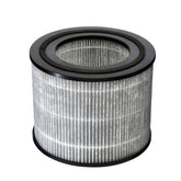 Amazon Basics air purifier 3-in-1 filter front view for easy replacement.