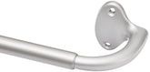 Amazon Basics curtain rod in nickel finish adjustable 48-88 inches for flexible room fitting.