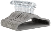Amazon Basics kids velvet non-slip hangers keep infant outfits neatly in place
