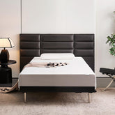 Amazon Basics memory foam mattress plush-top offers cozy guest room comfort.