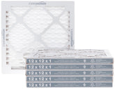 Amazon Basics MERV 8 air filter, 12x12x1, reduces dust and allergens.
