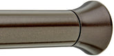 Amazon Basics no-drill tension rod extended to fit 54-90 inches for flexible mounting