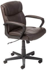 Amazon Basics Office Task Chair with adjustable height for personalized desk comfort.