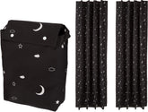Amazon Basics Moon and Stars blackout curtains 2-pack block light for better rest.
