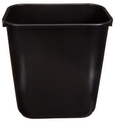 Amazon Basics rectangular wastebasket with 7-gallon capacity for office use.
