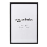 Amazon Basics rectangular wood poster frame front view with clear plexiglass