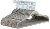 Amazon Basics slim velvet non-slip hanger displays space-saving gray design for shirts and jackets