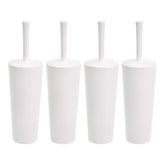 Amazon Basics toilet brush with holder 4-pack for clean, organized bathrooms.