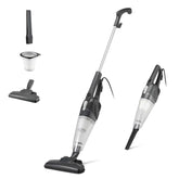 Amazon Basics 2-in-1 stick vacuum converting to handheld for versatile cleaning.