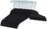 Amazon Basics velvet hangers with space-saving design help maximize closet space.