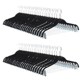 Amazon Basics velvet skirt hanger with clips showing secure grip and 360-degree hook