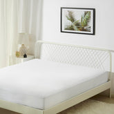 Amazon Basics zippered encasement king side view with secure 360-degree closure.