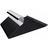 Amber Home 20-pack black metal pants hangers, 15-inch width, ideal for jeans and slacks.