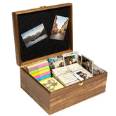 AMBER IMPRINT keepsake box with Tree of Life engraving highlighting elegant design.