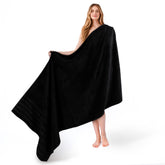 American Soft Linen 35x70 towel oversized for full coverage after shower