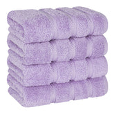 American Soft Linen lilac towels package; plush Turkish cotton for bathroom use