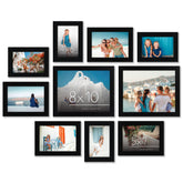 Americanflat 10-frame set in black for wall-mounted 8x10 display.