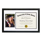 Americanflat 11x18 diploma frame front view for diplomas and photos.