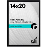 Americanflat 14x20 frame with polished plexiglass for clear, dust-protected memories.