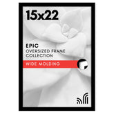 Americanflat 15x22 frame with polished plexiglass front for crystal-clear viewing and dust protection