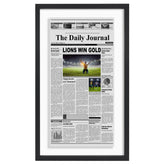 Americanflat 15x26 newspaper frame with floating front view for elegant wall display