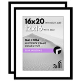 Americanflat 16x20 frame with polished plexiglass front for crystal-clear viewing.