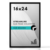 Americanflat 16x24 frame with polished plexiglass front protects posters from dust while showcasing detail.