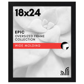 Americanflat 18x24 poster frame with polished plexiglass front for crystal-clear viewing