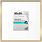 Americanflat 20x20 frame with polished plexiglass for clear, protected memories.